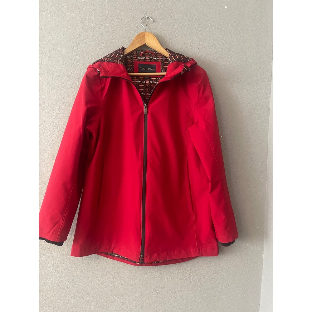 Pendleton Red Hooded Jacket - Picture 2 of 10